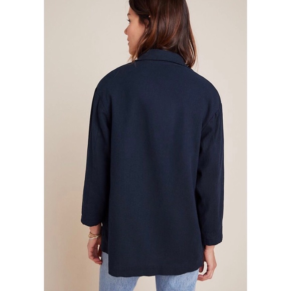 Anthropologie Amadi Kaye Linen Blend Blazer New S - Picture 6 of 11